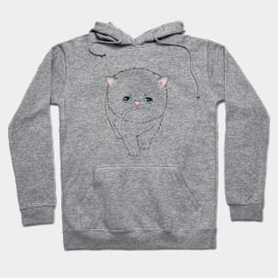 Persian Kitten Line Art Hoodie